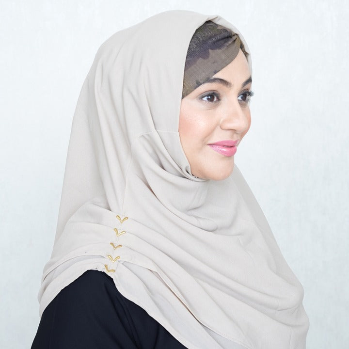 INSTANT HIJAB | NUDE - KOREAN CHIFFON