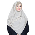 COWLNECK PINLESS | NUDE - KOREAN CHIFFON