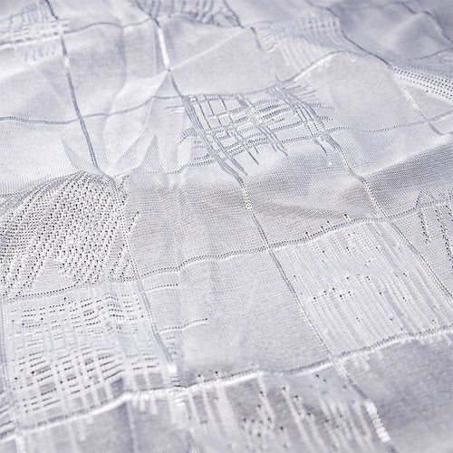 CHECKED & FRINGED JERSY HIJAB | GREY