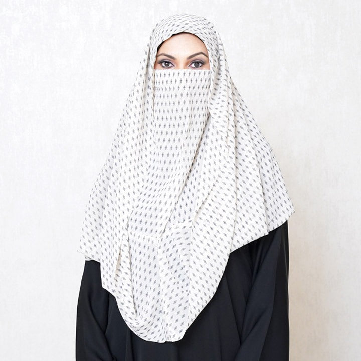 NINJA NECTOR | WHITE & BLACK DIAMONDS - CHIFFON