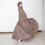 PRAYER SHAWL PRINTS : CHOCCO LEOPARD A-LAWN