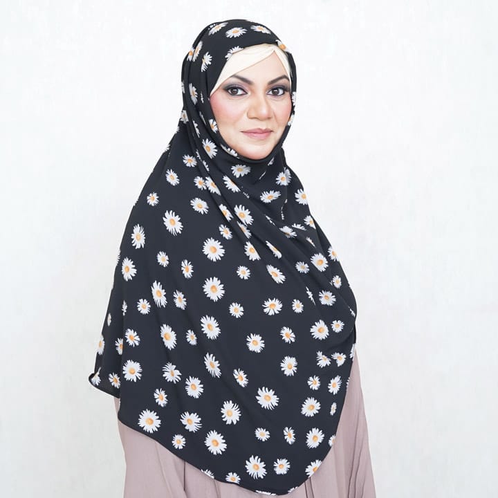INSTANT HIJAB | DAISY NOIR - TURKISH GEORGETTE