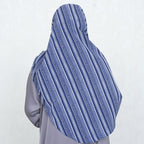 INSTANT HIJAB | BLUITE NOMAD STRIPES - TURKISH GEORGETTE