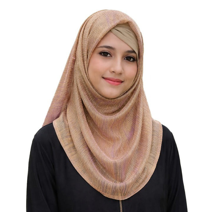 HIJAB | ROSE GOLD - LUREX FABRIC