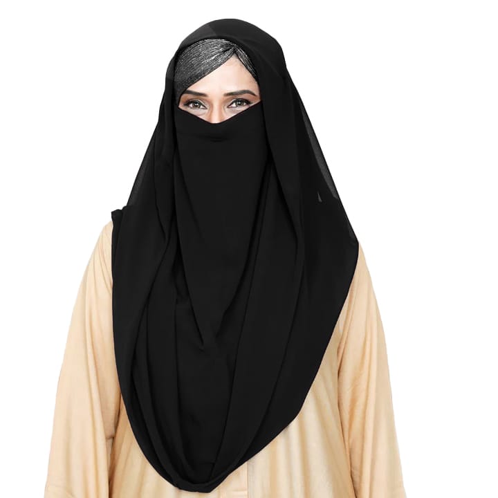 NINJA NECTOR | BLACK KOREAN CHIFFON