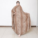 PRAYER SHAWL PRINTS : COFFEE LEOPARD A-LAWN