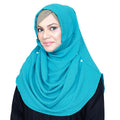 COWLNECK PINLESS| NISHAPUR FEROZA- TURKISH GEORGETTE