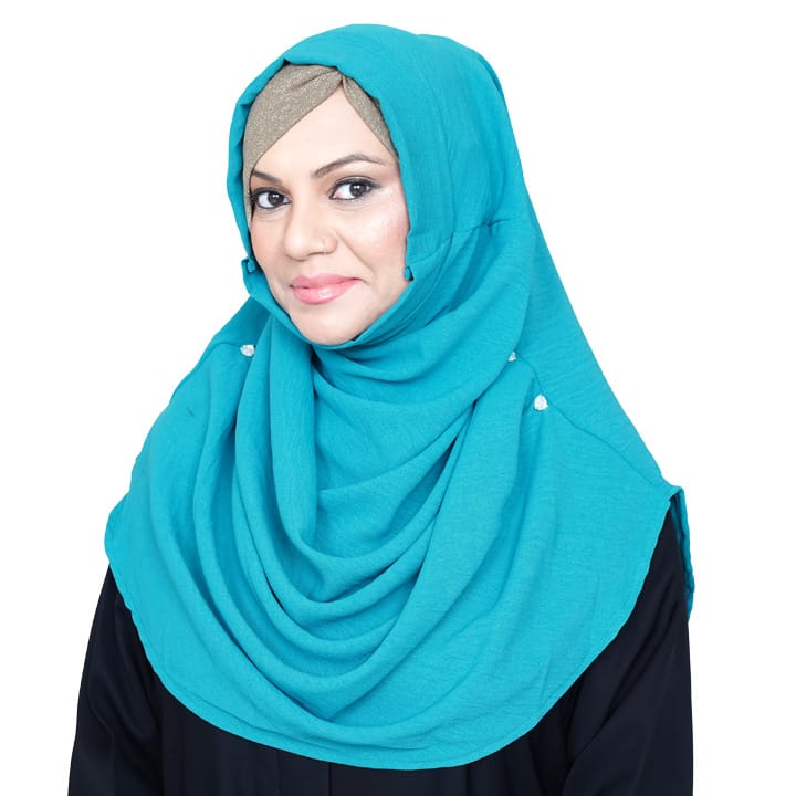COWLNECK PINLESS| NISHAPUR FEROZA- TURKISH GEORGETTE
