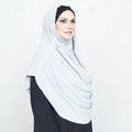 COWLNECK PINLESS | ANGELITE GREY- TURKISH GEORGETTE
