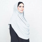 COWLNECK PINLESS | ANGELITE GREY- TURKISH GEORGETTE