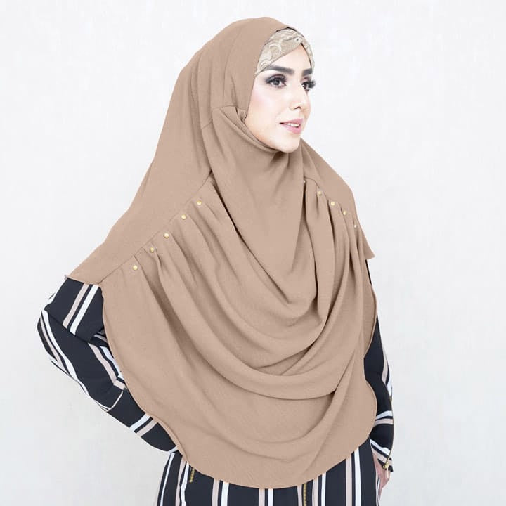 COWLNECK PINLESS | CHOCCO - TURKISH GEORGETTE