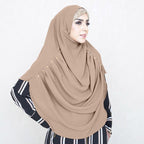 COWLNECK PINLESS | CHOCCO - TURKISH GEORGETTE
