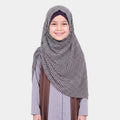 KIDS INSTANT HIJAB | BLITE HOUNTTOTH - CHIFFON