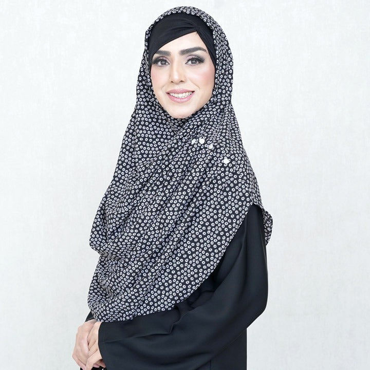 COWLNECK PINLESS | BLITE MINI DAISIES - TURKISH GEORGETTE