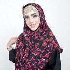 COWLNECK PINLESS | CORAL GARDEN - TURKISH GEORGETTE