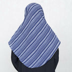 COWLNECK PINLESS | BLUITE NOMAD STRIPES - TURKISH GEORGETTE