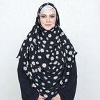 COWLNECK PINLESS | DAISY NOIR - TURKISH GEORGETTE