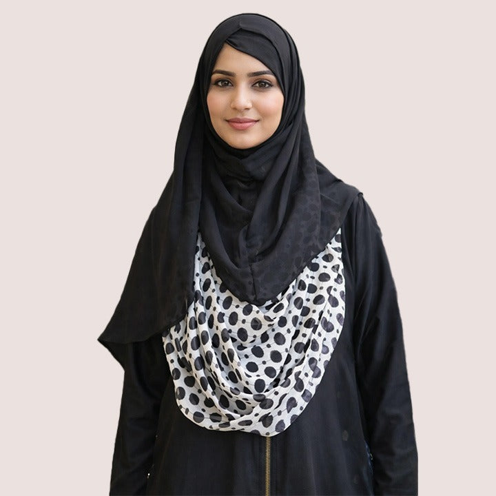 HOODIE DRAPES | BLITE POLKA - CHIFFON
