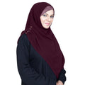 INSTANT HIJAB | MAROON – KOREAN CHIFFON