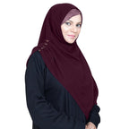 INSTANT HIJAB | MAROON – KOREAN CHIFFON