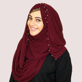 PEARL K-CHIFFON HIJAB | MAROON