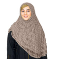 INSTANT HIJAB | BEIGE LACE