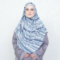 COWLNECK PINLESS | SKY STRIPES - TURKISH GEORGETTE