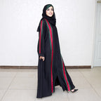FO ABAYA W GUCCI LINES - BLACK NIDA