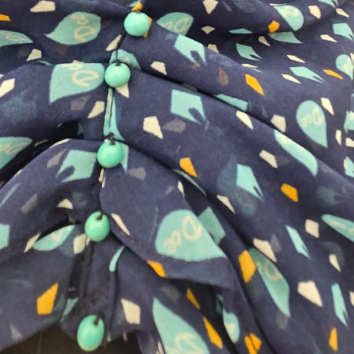 KIDS INSTANT HIJAB | BLUE FEROZI - CHIFFON