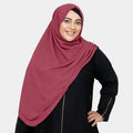 INSTANT HIJAB | DULL MAROON - CHIFFON