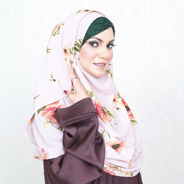 HCS | ROSE PINK VINTAGE FLORAL - TURKISH GEORGETTE