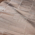 CHECKED & FRINGED JERSY HIJAB | BEIGE