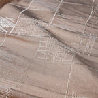 CHECKED & FRINGED JERSY HIJAB | BEIGE