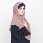 COWLNECK PINLESS | MINK - TURKISH GEORGETTE
