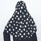 COWLNECK PINLESS | DAISY NOIR - TURKISH GEORGETTE