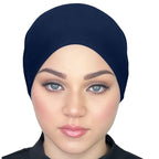 TIE BACK BONNET | NAVY BLUE
