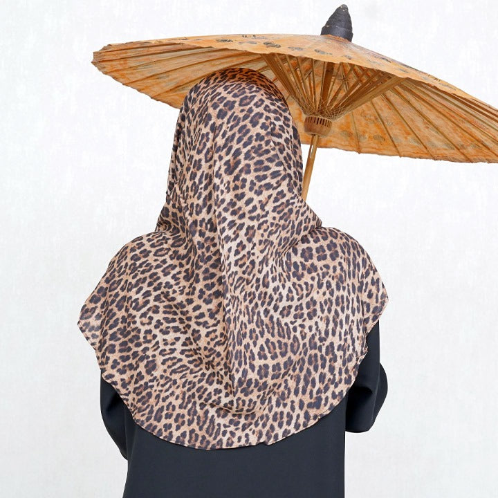 COWLNECK PINLESS | CHOCCO LEOPARD - A LAWN