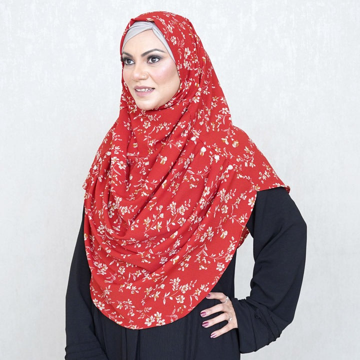 COWLNECK PINLESS | CHERRY BLOSSOM - TURKISH GEORGETTE