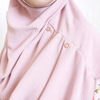 COWLNECK PINLESS | ROSE PINK - TURKISH GEORGETTE